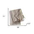thumbnail image 4 of Multi Colored Striped Design Turkish Beach Blanket, 4 of 5
