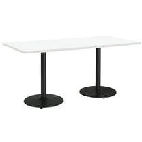 KFI Studios Mode 3.5' x 8' Dining Table, Designer White, Black