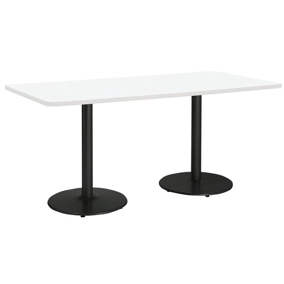 KFI Studios Mode 3.5' x 8' Dining Table, Designer White, Black
