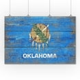 thumbnail image 2 of Rustic Oklahoma State Flag (36x54 Giclee Gallery Art Print, Vivid Textured Wall Decor), 2 of 3
