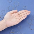 thumbnail image 5 of 100pcs Wine Glass Charm Rings,Earring Beading Hoop Jewelry Making Findings,Beading Hoop Rings Ear Wines Earring Hoops(20 mm,Rose Gold), 5 of 5