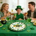 thumbnail image 4 of Loespoir 9in St. Patrick's Day Plates, Clovers-themed Disposable Paper Plates, 24 pieces Party Plates, For Birthday Parties, Baby Showers, Irish Celebration, Festive Tableware(A-24PC), 4 of 6