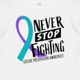 thumbnail image 4 of Inktastic Never Stop Fighting Suicide Prevention Awareness Ribbon Boys or Girls Baby T-Shirt, 4 of 5