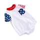thumbnail image 2 of KAKOWELY Mono de poliéster de una pieza para bebé, mono unisex con estampado del Día de la Independencia para recién nacidos, 2 of 4
