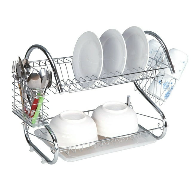 Escurridor de Platos Aquila 2 Niveles 16" Cromado Aquila 2 Niveles 16 Cromado