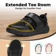 thumbnail image 5 of FitVille Men's Wide Fit Hook&Loop Walking Shoes Slip-Resistant Casual Shoes For Foot Pain Relief, 5 of 6
