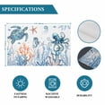 thumbnail image 6 of Blue Turtle Coastal Placemats Set of 4, Octopus Summer Beach Coral Starfish Placemats for Dining Table, Place Mats for Kitchen Tabletop, Waterproof Wipeable Dining Table Mats Set, 6 of 9