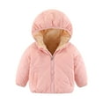thumbnail image 3 of Hicidod Baby Girls Boys Winter Fleece Jackets with Hooded Toddler Warm Thicken Sherpa Lined Down Coat Outdoor Ski Snowsuits, 3 of 6