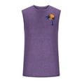 thumbnail image 3 of COSFO Muscle Mens Tank Tops Summer Purple Running Athletic Shirt Sleeveless Round Neck Tank Tops Sleeveless Shirts for Men, 3 of 4