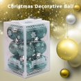 thumbnail image 3 of 12Pcs Christmas Tree Balls Xmas Home Decor Glitter Baubles Party Wedding Ornaments, 3 of 8