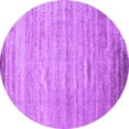 thumbnail image 1 of Ahgly Company Indoor Round Abstract Purple Contemporary Area Rugs, 7' Round, 1 of 4