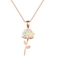 thumbnail image 2 of Collar colgante de rosa Hugo Moda Simple para Fiesta, 2 of 8
