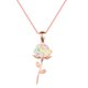 thumbnail image 1 of Collar con de flor rosa Cómoda gargantilla de vintage ajustable con galvanoplastia de geometría para mujeres de vacaciones, 1 of 7