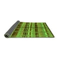 thumbnail image 2 of Ahgly Company Indoor Round Oriental Green Industrial Area Rugs, 4' Round, 2 of 4