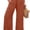 Caramel, variant on ZANKLEY Womens High Waist Smocked Wide Leg Flowy Pocketed Summer Lounge Beach Casual Pants
