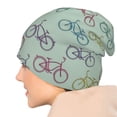 thumbnail image 7 of Beanie Hats for Men and Women, Bicycle Bikes Patterns Adult Unisex Knit Hat Winter Warm Skull Cap, 7 of 7