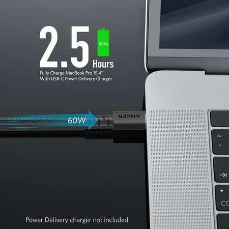 Anker - PowerLine Select+ USB-C to USB-C Cable 6-ft - Black
