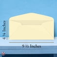 thumbnail image 5 of Premium Pastel Colored #10 Business Envelopes – for Holiday, Office, Invoices, Letters, Mailings | 4 1/8 x 9 1/2 inches | 500 Count per Pack (Ivory), 5 of 5