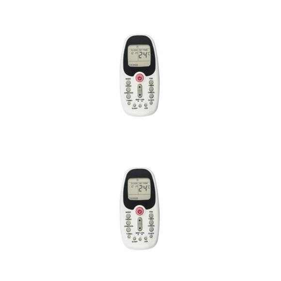 jesticaly Petit Contrôleur de Climatiseur avec Écran Maison Bureau Mini Kit à Piles de Remplacement pour R06 BG R06 BGE R06 BGCE 11.0x5.0x2.3cm 2Ensemble