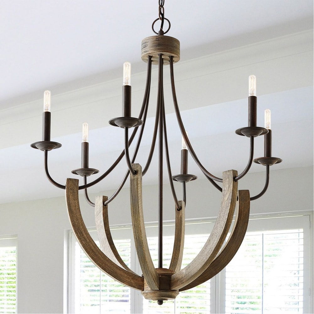 Capital Lighting - Tybee - Chandelier 6 Light Nordic Grey - in Industrial style
