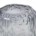 thumbnail image 5 of DecMode 7" Handmade Dimensional Textured Square Ombre Gray Glass Vase, 5 of 9