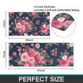 thumbnail image 7 of Pioneer Flower Floral Print Pattern Kitchen Rugs Sets Of 2,Anti Fatigue Kitchen Mat Rugs Non Slip Washable,Decorative Kitchen Floor Mats for Kitchen,Sink,Laundry,17"x30"+17"x47", 7 of 7