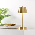 thumbnail image 3 of SAFAVIEH Laita 10 in. Modern Minimalism Table Lamp, Brass Gold, 3 of 6