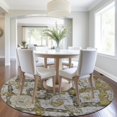 thumbnail image 4 of Dalyn Rugs Machine Washable Indoor/Outdoor Chantille Brown 8' x 8' Round Rug, 4 of 7