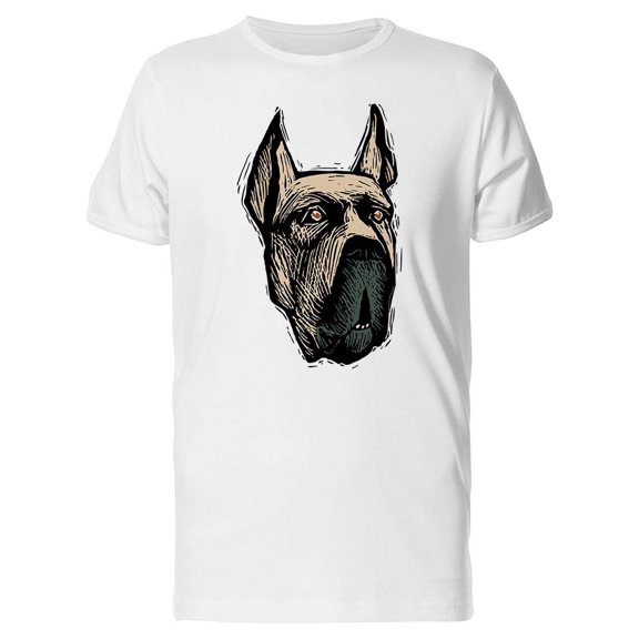 Color Sketch Great Dane Dog Tee Men's -Image by Shutterstock