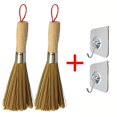 thumbnail image 1 of Paquete de 2 batidores de limpieza, cepillos tradicionales de bambú Natural para Wok, utensilios de cocina para lavar platos, cepillos de limpieza tradicionales de bambú Natural ER, 1 of 5