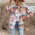 thumbnail image 4 of safuny Women's Long Sleeve Casual Outwear Jackets Fashion Open Front Loose Outerwear Printing Blouse Coat Tops Pockets Blouse Lapel Dressy Lounge Trendy Blazer Pullover Pink XL, 4 of 9