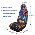 thumbnail image 4 of Yiaed Neon Graffiti Urban Art Print Car Seat Covers,Universal Auto Seats Protector Fits for Car,SUV Sedan,Truck,Automotive Seat Covers & Accessories(Two packs), 4 of 7