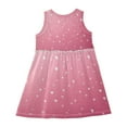 thumbnail image 3 of Girls Dress Little Love Sleeveless Dress for Girls Hem A-Line Casual Sundress, 3 of 7
