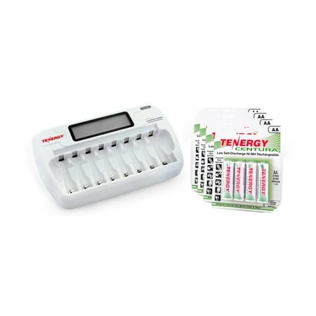 - Tenergy TN162 8-Bay AA/AAA NiMH/NiCd Smart Charger + 16-Pack AA Centura Low Self-Discharge NiMH Rechargeable Batteries