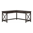 thumbnail image 1 of Atlin Designs L Shaped Farmhouse Wood Desk in Dark Gray Hickory, 1 of 8