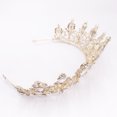 thumbnail image 5 of Milisente Women Party Tiaras Crystal Rhinestones Wedding Crown For Ladies(Gold), 5 of 7