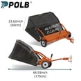 thumbnail image 2 of 48" Tow-Behind Lawn Sweeper for Grass Collection with Leaf Collector Hopper, 25.16 Cu.ft Large Hopper Leaf & Grass Collector with Adjustable Brush Height, 2 of 8