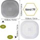 thumbnail image 2 of 4 Pcs Silicone Drain Protector with Sucker Sink Strainer Protector, Shower Drain Cover Hair Catcher, Strainer Plug Trap Filter, 2 of 5