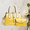Yellow, variant on Women's Fuchsia High-Quality Leather Crocodile 2-Piece Set - Tote/Crossbody + Wallet, Waterproof, Great for Gifting, Spring & Summer