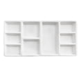 thumbnail image 1 of Ceramic Paint Pallet Rectangular Pigment Tray Oil Painting Pallet (White), 1 of 8