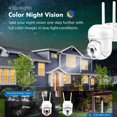 thumbnail image 3 of 2K WiFi Security Camera for Home with Cell Phone App Control, Color Night Vision, Ai Motion Detection, Auto Tracking, 2 Way Audio, Waterproof, Local/Cloud Storage, Compatible with Alexa, 3 of 4