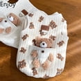 thumbnail image 2 of Dog Clothing Autumn and Winter cat cotton vest cute bear white Two Legged Clothing Small and Medium-sized Pet Clothing ShopWise Round, 2 of 6