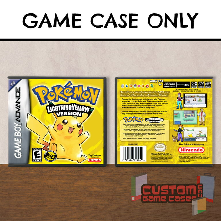 Pokemon™ Lightning Yellow Version - (GBA) Game Boy Advance - Game Case with  Cover