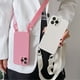 thumbnail image 2 of Funda de teléfono de silicona suave con cordón y correa de collar cruzado, carcasa trasera para iPhone 13, 12, 11, 14 Pro Max, X, XR, XS Max, 7, 8 Plus, SE3, 2 of 4