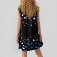 thumbnail image 4 of Women's Lightweight Sundress, Sleeveless Round Neck Summer Casual Dress with Patriotic Design, Perfect for Outdoor Celebrations,Black L, 4 of 5
