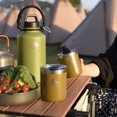 thumbnail image 4 of Ozark Trail 3 Piece Stainless Steel Vacuum Bottle Tumbler Combo, Green/ Brown, 4 of 7