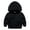 Black, variant on Plain Color Kids Hoodie Long Sleeve Sweatshirt with Front Pockets Toddler Hooded Alternative Pullover Casual Jacket for Boys Girls