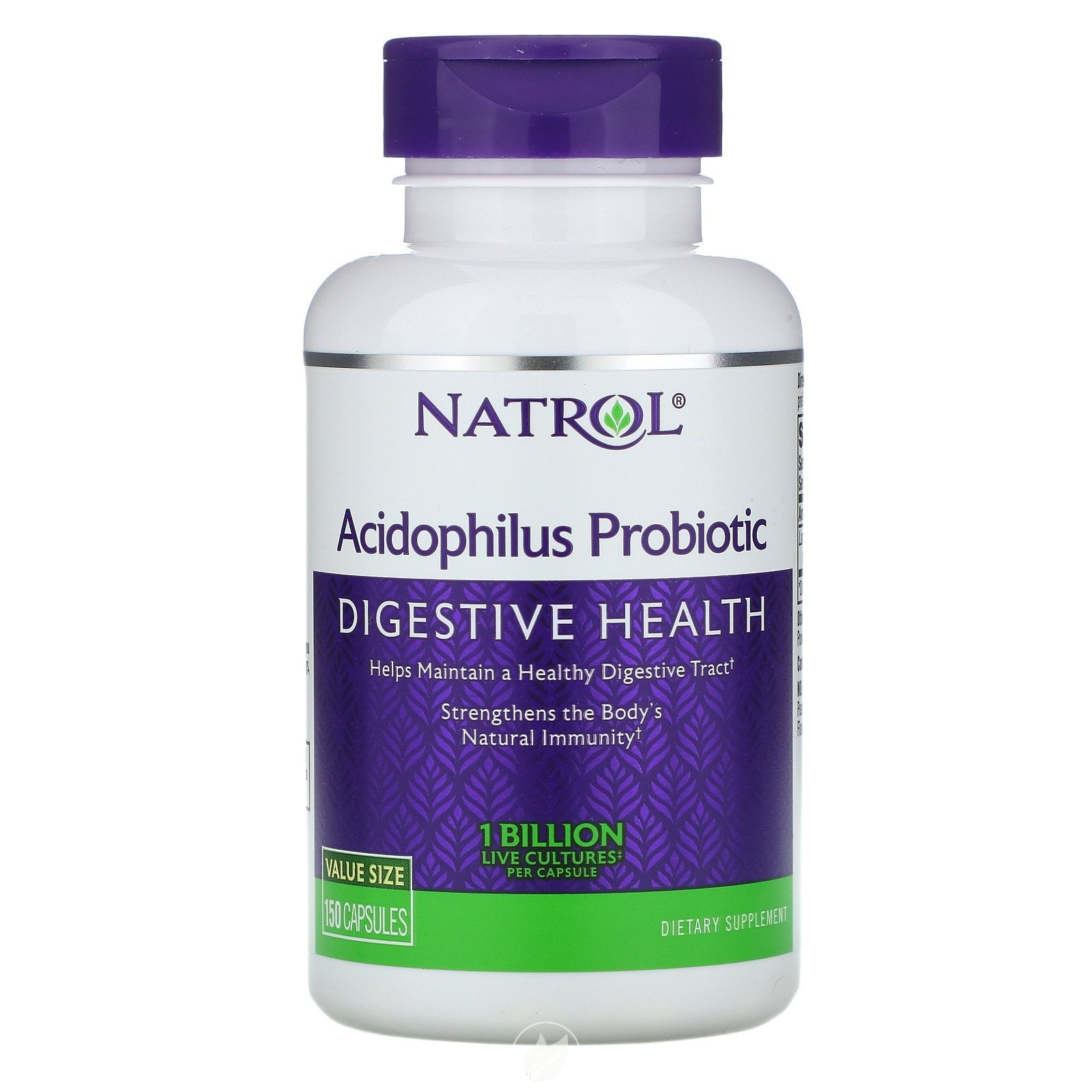 (3 Pack) Natrol Acidophilus Probiotic 100 mg 150 Capsules