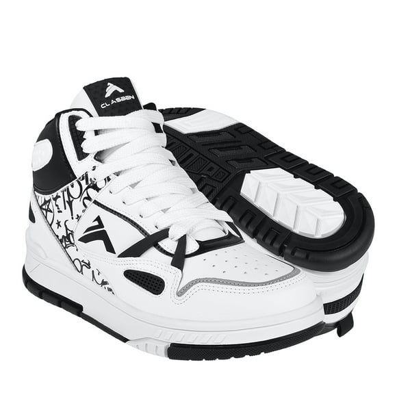 TENIS CASUALES HOMBRE BLACK PANTHER SIMIPIEL BLANCO