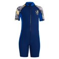 thumbnail image 4 of Traje de baño,Traje de baño Traje de baño Traje de baño Traje de baño,Traje de neopreno para niños Cremallera Protección solar Nadar,Protector Traje de Baño Manga Corta Azul y L, 4 of 7